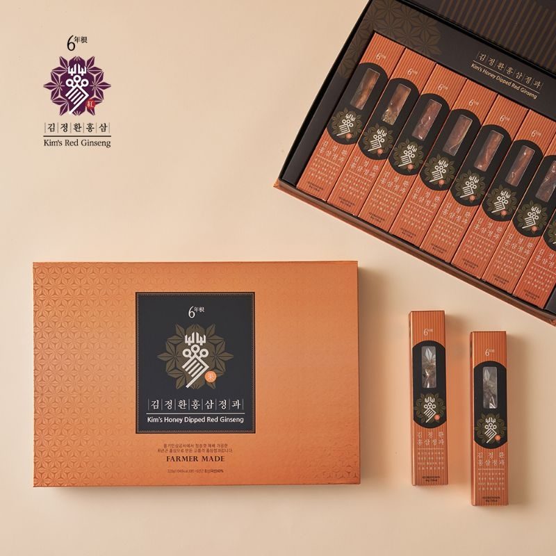 Hồng sâm nguyên củ tẩm mật ong Kim's Red Ginseng Hàn Quốc