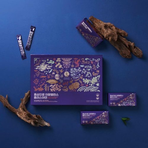 Hồng Sâm Cân Bằng Miễn Dịch Bổ Sung Kẽm Kim's (60 gói x 10gr)