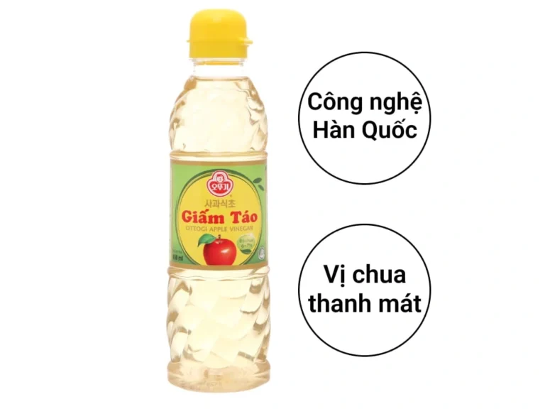 chai giấm táo ottogi 450ml có làm trắng da không