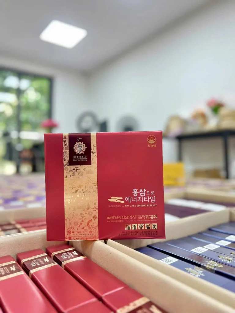 Hộp Hồng sâm EnergyTime Kim's Red Ginseng 30 gói x 10g tại kho Minh Phượng Korea